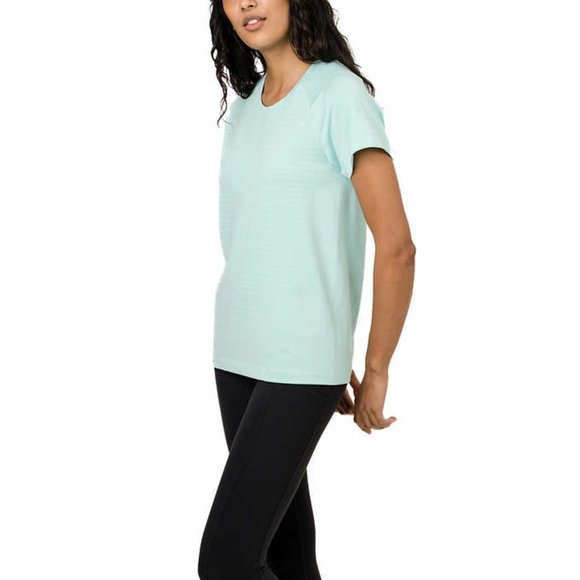 NWT Tuff Athletics Women's Seamless Lightweight Active Tee Size L $40 2A001 - Picture 3 of 3